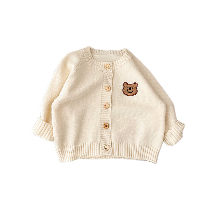 Clothes For Babies Long Sleeve Sweater Coat Knitted Cardigan